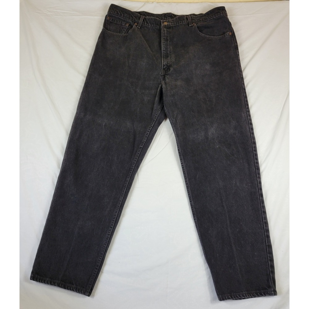 Vintage Levis 550 Relaxed Fit Tapered Leg Black Jeans Mens 40x30 USA 00550-0260